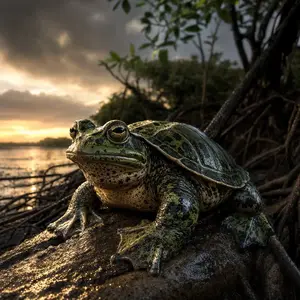 Frog + Sea turtle